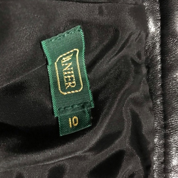 DANIER BLACK LEATHER SKIRT - Picture 5 of 8